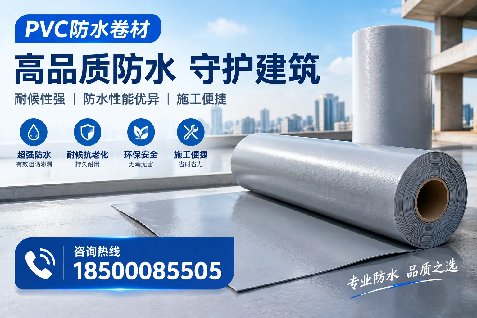 PVC防水卷材的防水效果评测，适合三门峡的科学依据